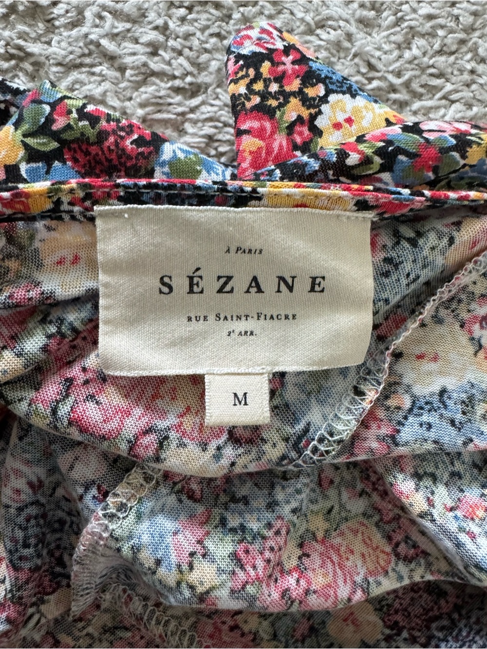Sezane Luce Floral Midi Dress - Picture 5 of 8